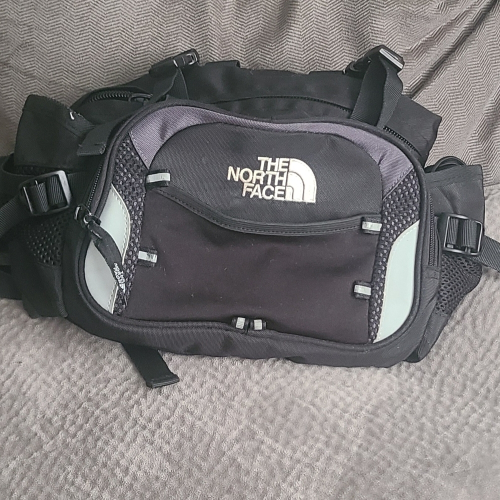 The North Face Black and Gray Belt Bag
